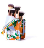 The Flat Lay Co. Standing Makeup Brush Case - Mediterranean Oranges