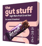 The Gut Stuff Cocoa & Hazelnut High Fibre Fruit & Nut bars 3x35g