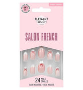 Elegant Touch Salon French 172 False Nails With Glue 24s