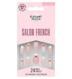 Elegant Touch Salon French 172 False Nails With Glue 24s