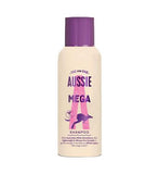 Aussie Mighty Mega Shampoo 400ml. Gently Cleansing Shampoo for Soft and Shiny Hair. Infused with Australian White Strawberry