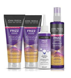 John Frieda Frizz Ease Miraculous Recovery Shampoo, Conditioner and Smoothing Treatment Bundle for Dry, Frizzy Hair