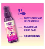 Aussie Work That Curl Oil Lightweight Oil 100ml. Multi-Tasking Hair Serum for Curly Hair<br/><br/>