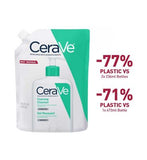 CeraVe Foaming Cleanser Refill Pouch with Niacinamide for Normal to Oily Skin 473ml