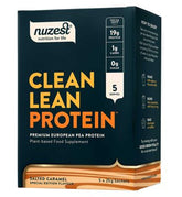 NUZEST Clean Lean Protein Premium European Pea Protein Powder Salted Caramel 5 x 25g