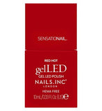 Nails. Inc GelLED Gel Colour Polish Red Hot True Red 10ml
