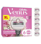 Gillette Venus Pro ComfortGlide Pomegranate Scented Tropical Women’s Blades 6 Refills