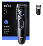 Braun Beard Trimmer Series 3, +2 Styling Tools, 20 Lengths, Sharp Blade, BT3500, Black