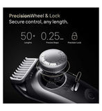 Braun Beard Trimmer Series 9, +12 Barbering Tools, 52 Lengths, ProBlade, BT9560, Chrome