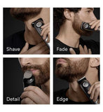 Braun Beard Trimmer Series 9, +12 Barbering Tools, 52 Lengths, ProBlade, BT9560, Chrome