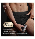 Braun Body Groomer Series 7, +6 Grooming Tools, Trim & Shave, Waterproof, BG7550, Grey