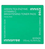 Innisfree Green Tea Enzyme Vitamin C Brightening Toner Pads 2.8ml 60s