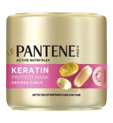 Pantene Pro-V Defined Curls Keratin Protect Hair Mask 300ml for Frizzy, Unruly Curls