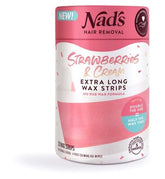 Nad's Strawberries & Cream Extra Long Wax Strips 20ct