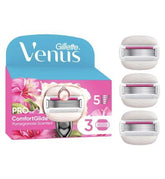 Gillette Venus Pro ComfortGlide Pomegranate Scented Tropical Women’s Blades 3 Refills