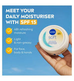 NIVEA Soft Daily UV Moisturiser for Face Hand & Body SPF15 100ml