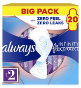 Always FlexProtect Sanitary Towels Long (Size 2) with Wings 20 Pads<br/>