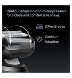 Braun Series 6 Electric Shaver, Up to 60 min, Precision Trimmer Attachment, Cordless, Wet & Dry Razor for Men, 62-B1200S, Blue