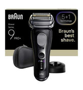 Braun Series 9 PRO+ Electric Shaver, 5+1 Ultra Thin Precision Blades, Pro SensoAdapt, Up to 60 min, Charging Stand, 9610S, Black