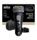Braun Series 9 PRO+ Electric Shaver, 5+1 Ultra Thin Precision Blades, Pro SensoAdapt, Up to 60 min, Charging Stand, 9610S, Black