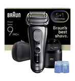 Braun Series 9 PRO+ Electric Shaver, 5+1 Ultra Thin Precision Blades, Pro SensoAdapt, 6in1 SmartCare Center, 9667CC, Silver