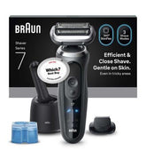 Braun Series 7 Electric Shaver, Up to 60 min, 4in1 SmartCare Center, Cordless, Wet & Dry Razor for Men, 72-G7200CC, Grey