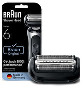 Braun Series 6 Electric Shaver ORIGINAL Replacement Head, Compatible With 60, 61, 62 Generations Shavers, 64B