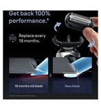 Braun Series 6 Electric Shaver ORIGINAL Replacement Head, Compatible With 60, 61, 62 Generations Shavers, 64B