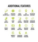 Reflex Active Series 36 Black Calling Watch and Earbud Set