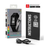 Reflex Active Series 53 interchangeable Strap Calling Watch Black and Grey