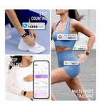 Reflex Active Series 53 interchangeable Strap Calling Watch Nude and Blue