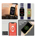 Reflex Active Series 53 interchangeable Strap Calling Watch Nude and Blue