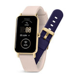 Reflex Active Series 53 interchangeable Strap Calling Watch Nude and Blue