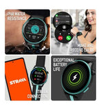 Reflex Active Series 54 Amoled Built in GPS Calling Watch Black