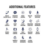 Reflex Active Series 54 Amoled Built in GPS Calling Watch Blue