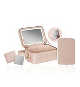 Beautifect Go Mini Hand Stitched Makeup Case Nude Bundle
