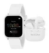 Tikkers Teen Series 10 White Smart Watch and Earbuds Set