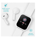 Tikkers Teen Series 10 White Smart Watch and Earbuds Set