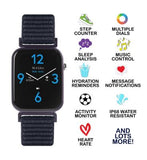 Tikkers Kids Series 13 Navy Velcro Strap Smart Watch