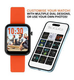 Tikkers Kids Series 13 Orange Silicone Strap Smart Watch
