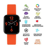 Tikkers Kids Series 13 Orange Silicone Strap Smart Watch