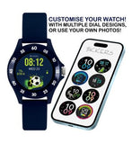 Tikkers Kids Series 34 Navy Silicone Strap Smart Watch