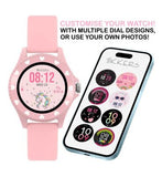 Tikkers Kids Series 34 Pink Silicone Strap Smart Watch
