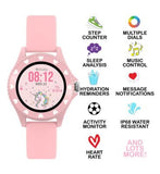Tikkers Kids Series 34 Pink Silicone Strap Smart Watch