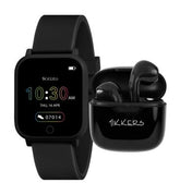 Tikkers Teen Series 10 Black Smart Watch and Earbuds Set