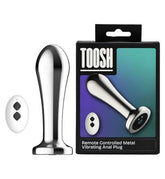 Toosh Remote Controlled Metal Vibrating Anal Plug