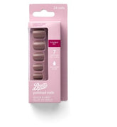 Boots False Nail Caramelised Chestnut x24
