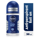 Cool Kick Anti-Perspirant Roll-on For Men, 72h - 50ml