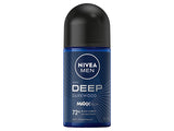 NIVEA MEN Deep Anti-Perspirant Roll-on For Men, 72h - 50ml