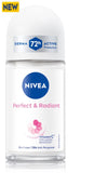 NIVEA Perfect & Radiant Roll-on For women, 72h - 50m